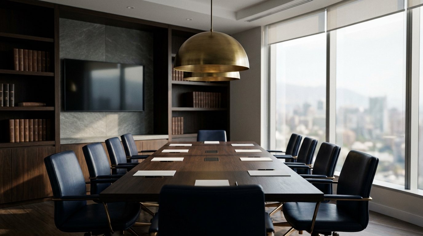 Sala de reuniones del estudio jurídico